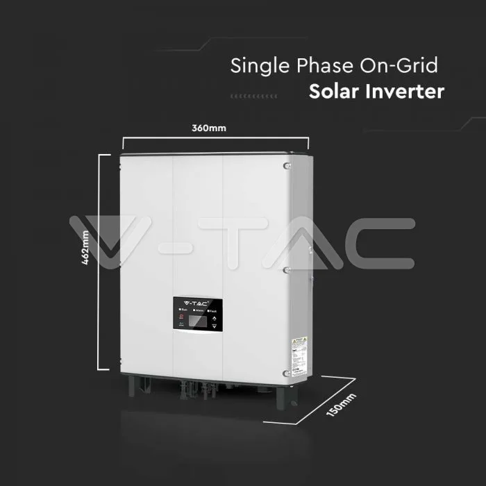 Inversor solar on-grid 5kW pantalla LCD monofásico, garantía de 10 años · 7