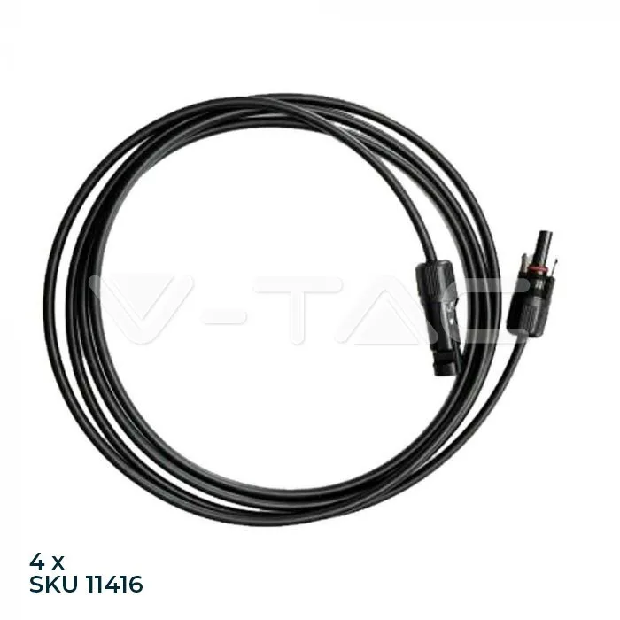 Cable solar de extensión de 2.5 m con conectores MC4