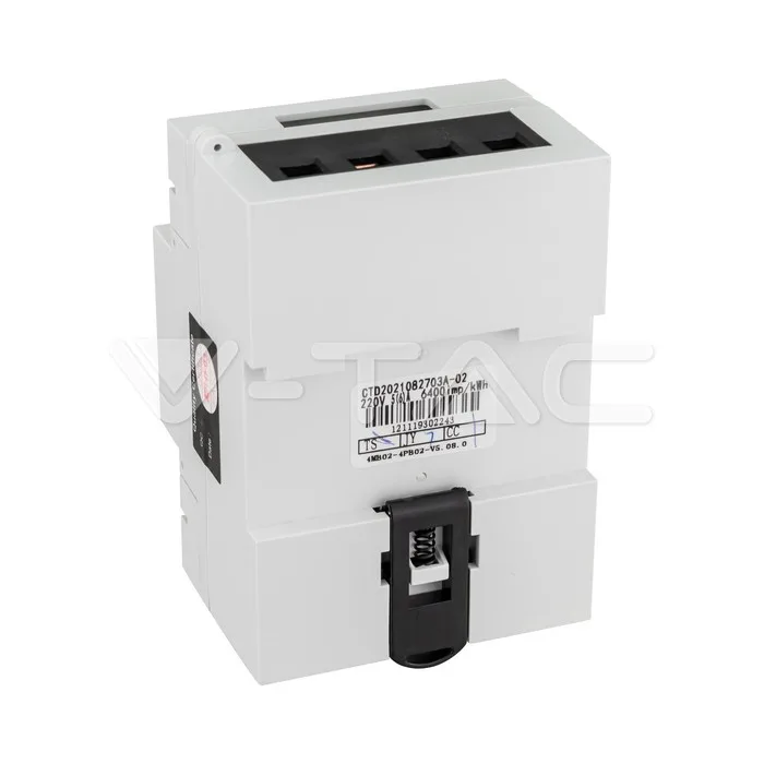 Contador inteligente 3P 3x220V 3x5 A directo RS485 · 3