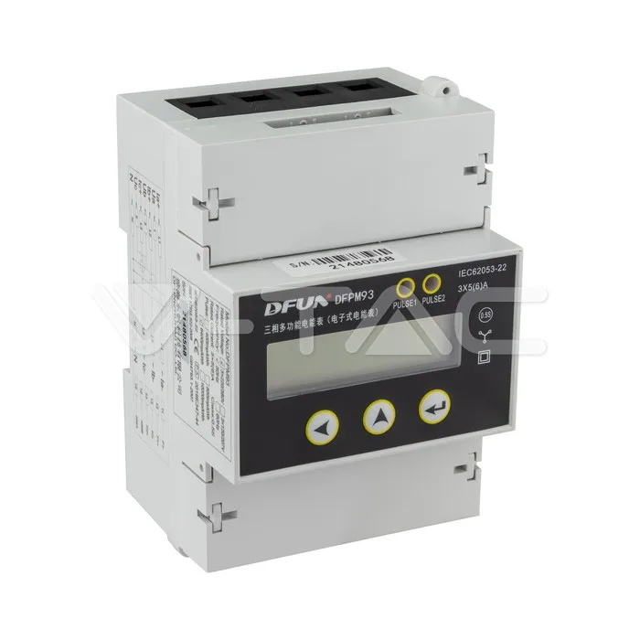 Contador inteligente 3P 3x220V 3x5 A directo RS485