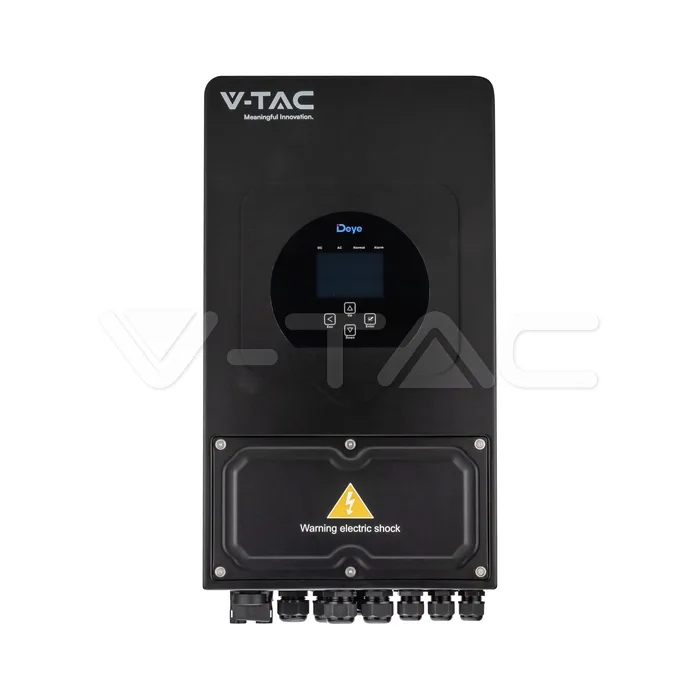 6kW Hybrid Solar Inverter Single Phase Black