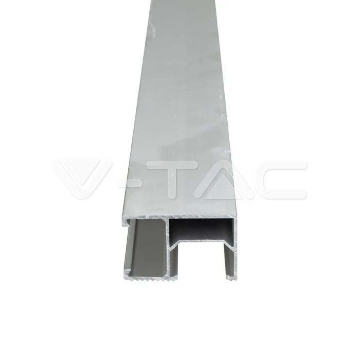 Carril plateado 2000mm para panel solar, 4 uds/juego · 2