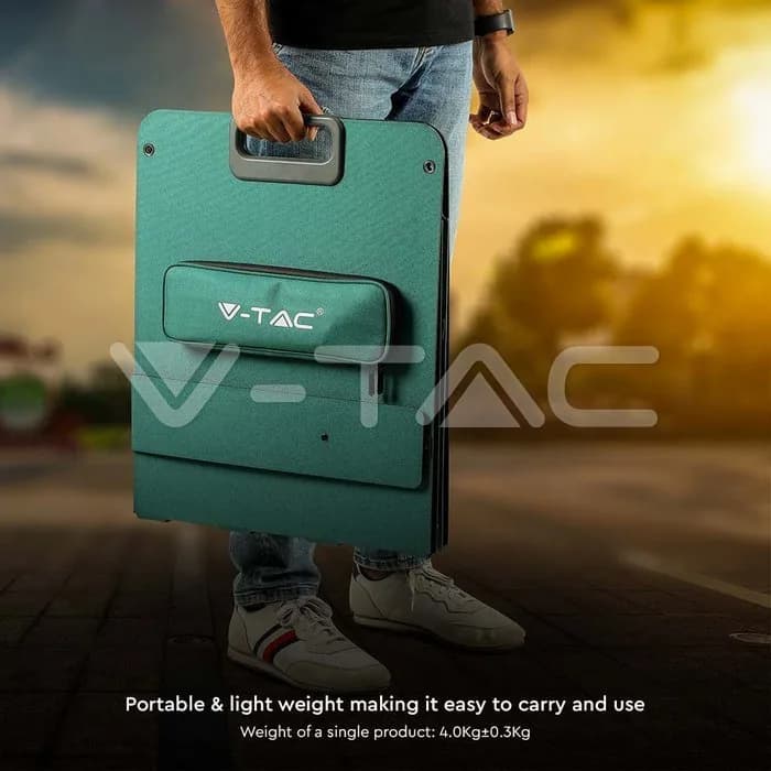 Panel solar plegable de 160W para estaciones de energía portátil · 12