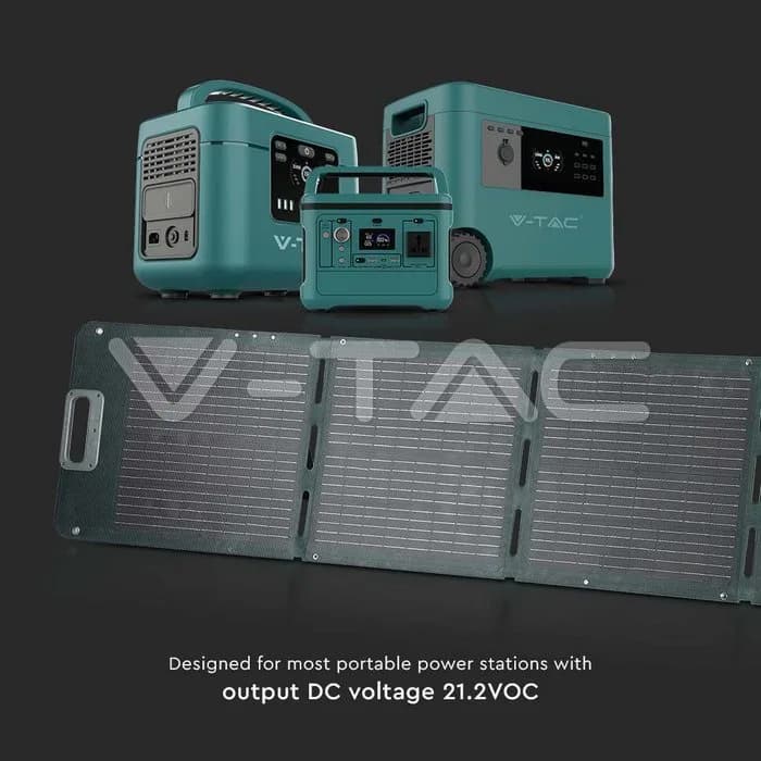 Panel solar plegable de 160W para estaciones de energía portátil · 14
