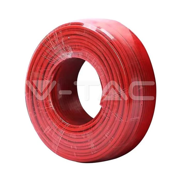 Cable PV 6SQ rojo para panel solar, 50 metros