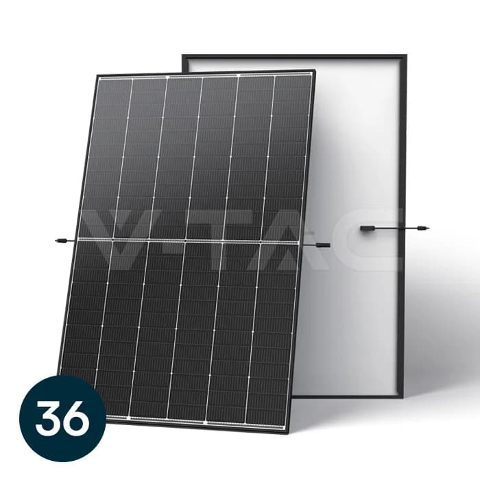 455W Mono Solar Panel Dual Glass Black Frame