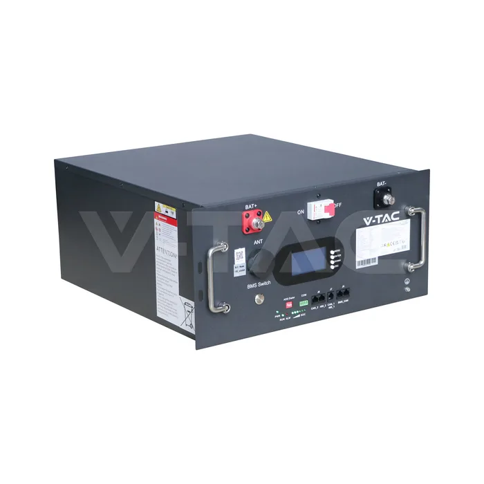Batería en rack LiFePO4 9.6kWh 48V Wi-Fi negra