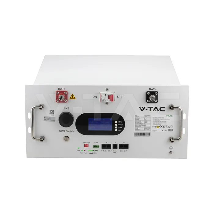 Batería en rack LiFePO4 9.6kWh 48V Wi-Fi blanca · 3