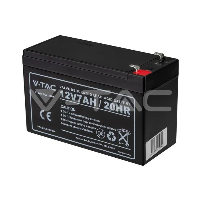 Batería de plomo-ácido 7Ah 12V T1