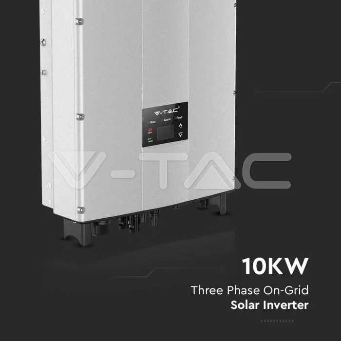 10kW On-Grid Solar Inverter LCD Display DC Switch · 4