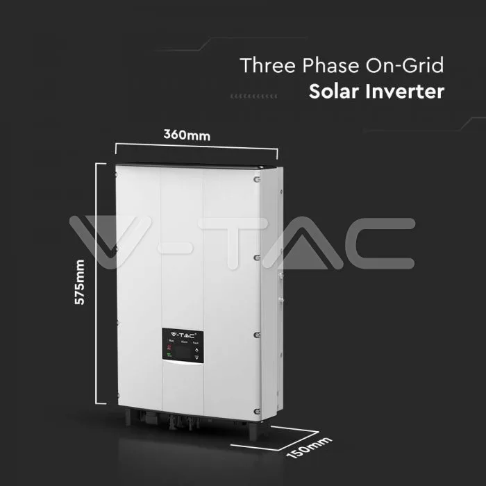 10kW On-Grid Solar Inverter LCD Display DC Switch · 7