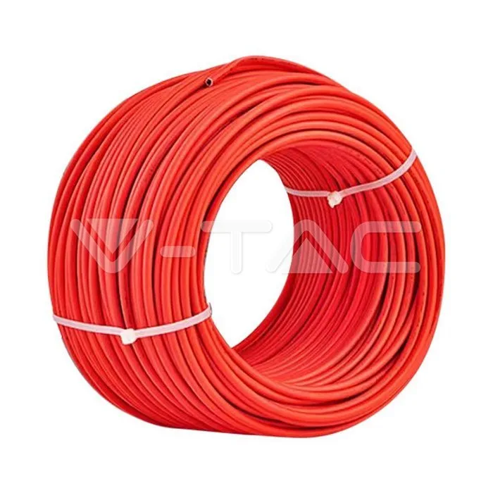 Cable PV 4SQ rojo para panel solar, 100 metros